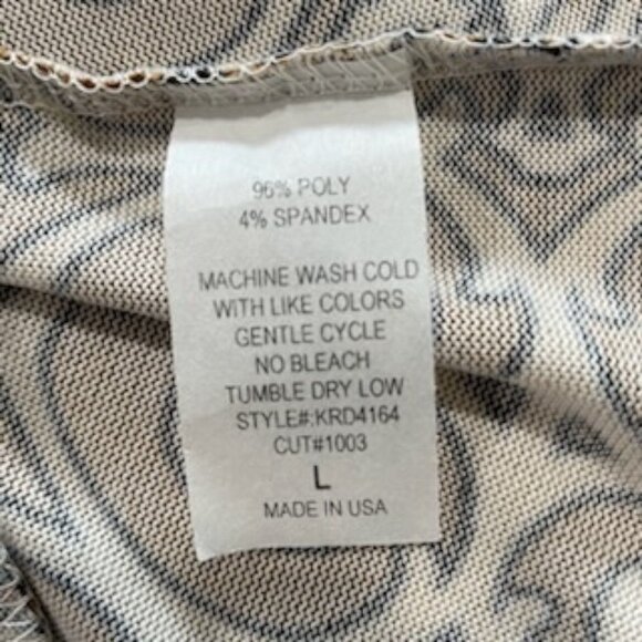 Jade By Jane Boho Print Tunic Dress L Swirl Festival Flowy Weekend Comfy Chic - Picture 3 of 10